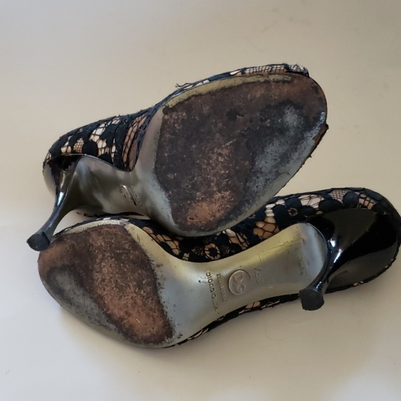 Dolce & Gabbana lace evening shoes size 7 1/2 - Picture 7 of 8